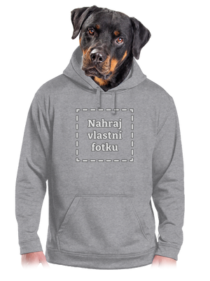 Vlastní potisk pánská mikina klokanka Light Melange