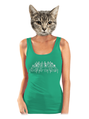 Cimrman: Debil, blbeček dámské tílko klasické Mint Mal