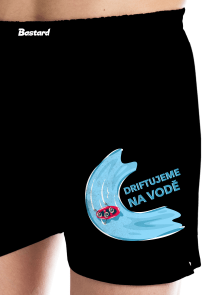 Driftujeme na vodě pánské trenky Black
