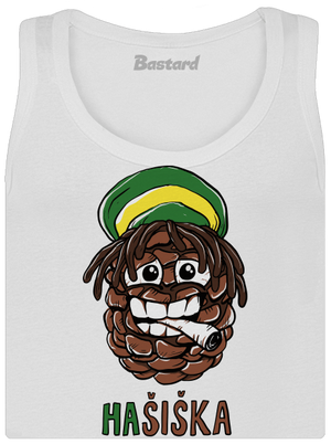Hašiška dámské tílko klasické White