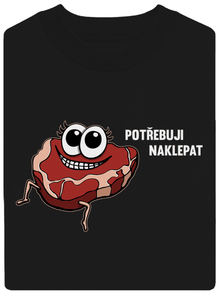 Chceš naklepat? unisex mikina bez kapuce Black