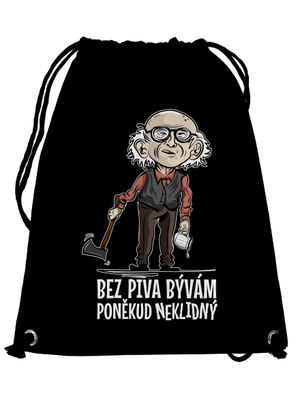Neklidný bez piva vak Black