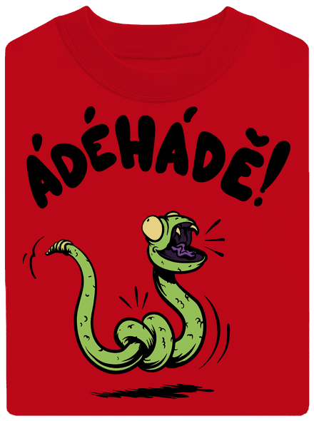 Ádéhádě unisex mikina bez kapuce Red