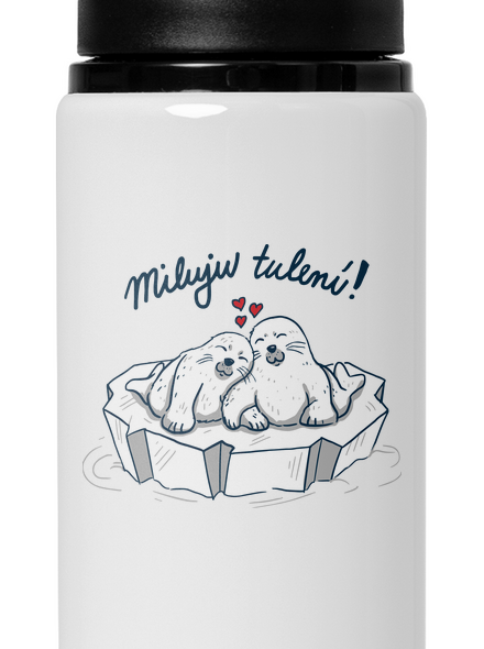 Miluju tulení lahev na vodu White
