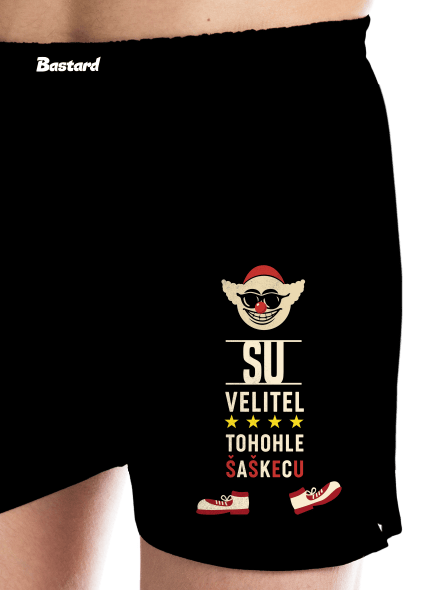 Velitel šaškecu pánské trenky Black