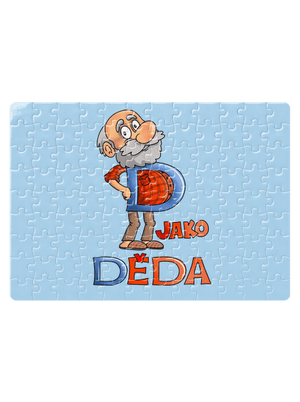 D jako děda puzzle White
