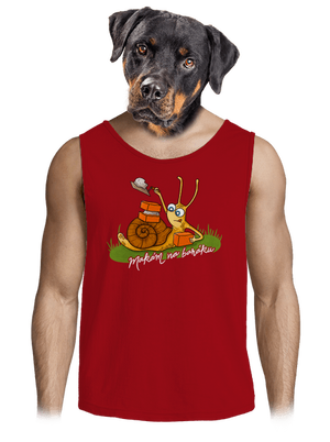 Makám na baráku pánské tílko Red