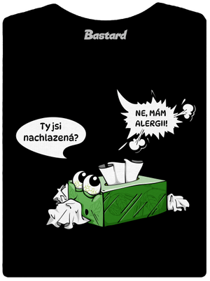 Mám alergii dámské tričko s lemem Black