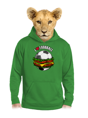Foodball dětská mikina klokanka Kelly Green AWD