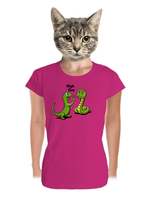 High Five dámské tričko premium Magenta