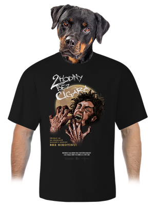 B13: Bez cigára unisex tričko oversized Black