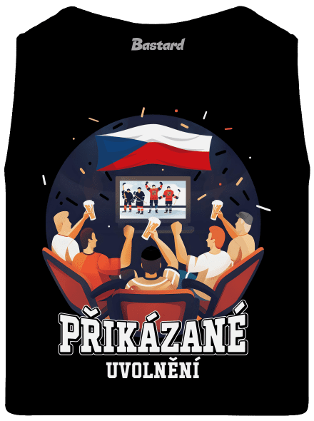 Přikázané uvolnění pánské tílko Black