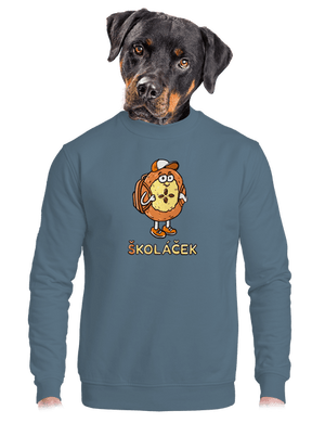 Školáček unisex mikina bez kapuce Nordic Blue