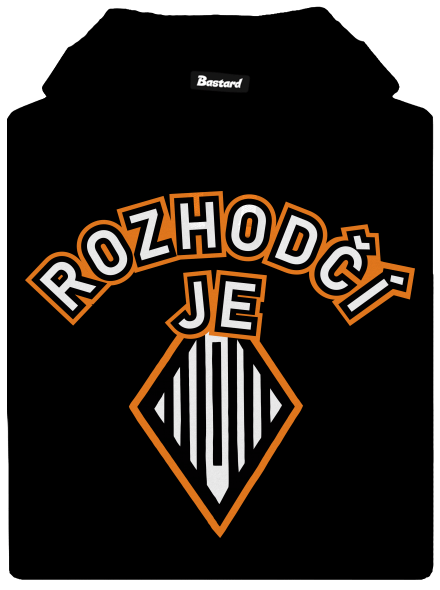 Rozhodčí dámská mikina klokanka Black