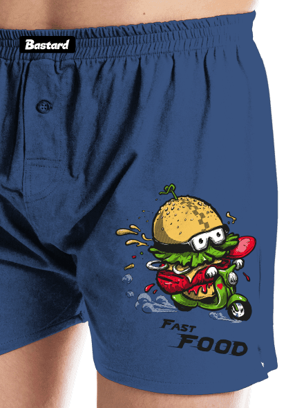 Fast Food pánské trenky Blue