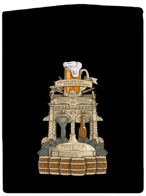 Pivní oltář dámská mikina na zip Black