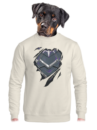 unisex mikina bez kapuce