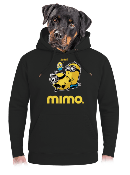 Mimo unisex mikina premium Dark Black