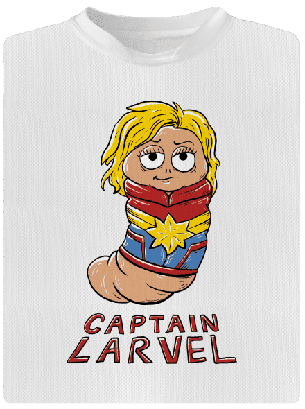 Captain Larvel dětské sportovní tričko White