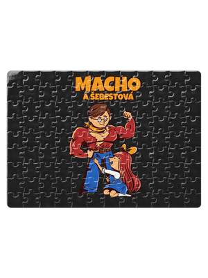Macho a Šebestová puzzle White