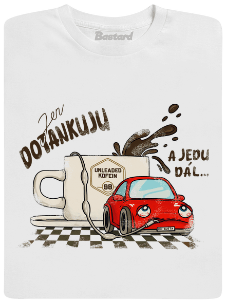 Dotankuju a jedu dětské tričko White