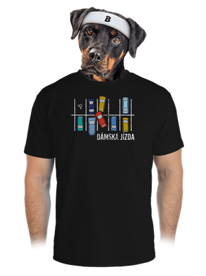 Dámská jízda pánské sportovní tričko Black