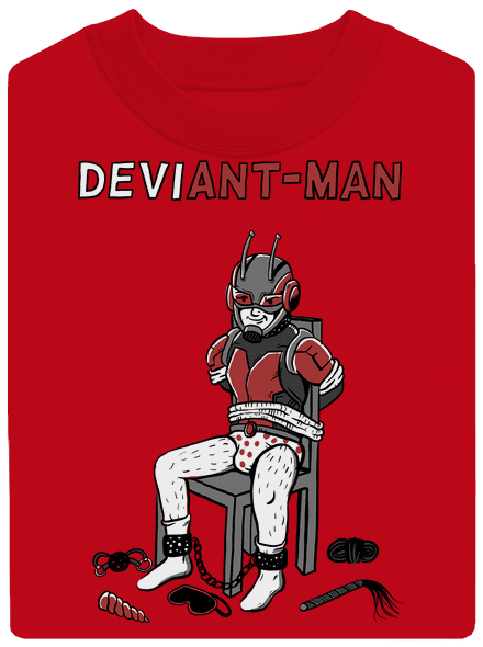 DeviAnt-man unisex mikina bez kapuce Red