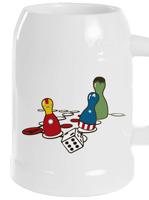 Superhrdino nezlob se půllitr White