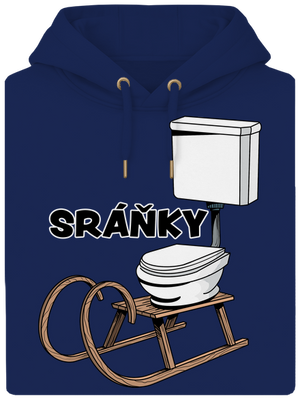 Sráňky unisex mikina premium Navy