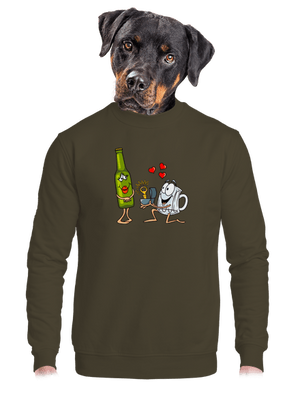 unisex mikina bez kapuce