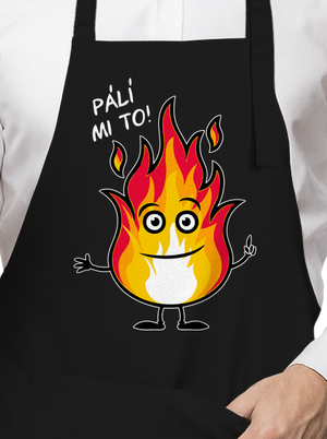 Pálí mi to zástěra Black