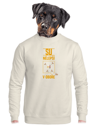 unisex mikina bez kapuce