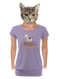 dámské tričko s lemem