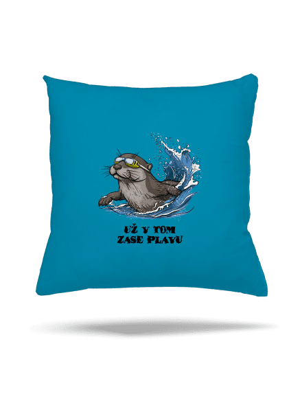 Už v tom zase plavu polštář Blue Turquoise