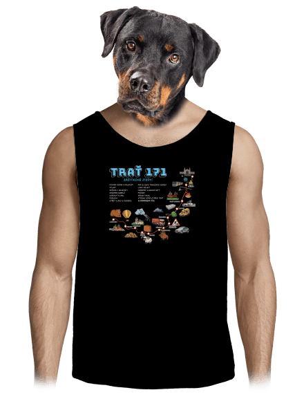 Trať 171 pánské tílko Black