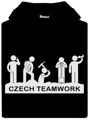 Czech Teamwork dámská mikina klokanka Black