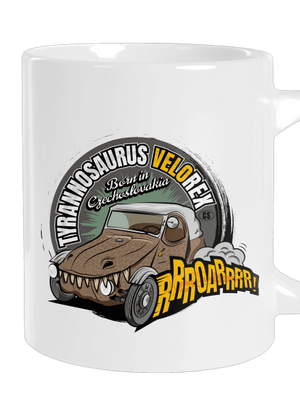 Tyrannosaurus Velorex velký hrnek White