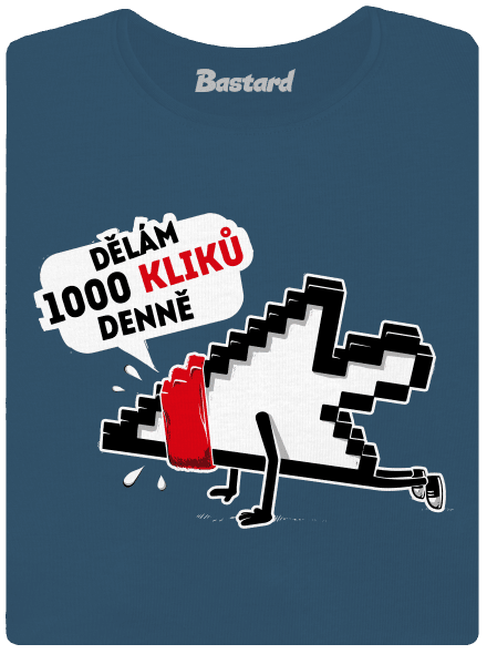 Klikař dámské tričko premium Petrol Blue