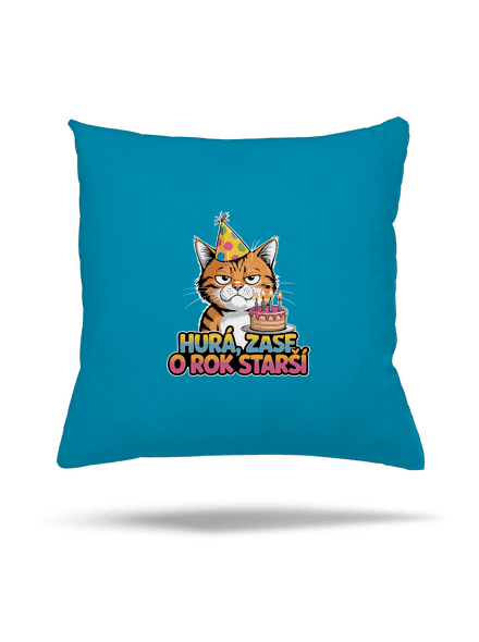 O rok starší polštář Blue Turquoise