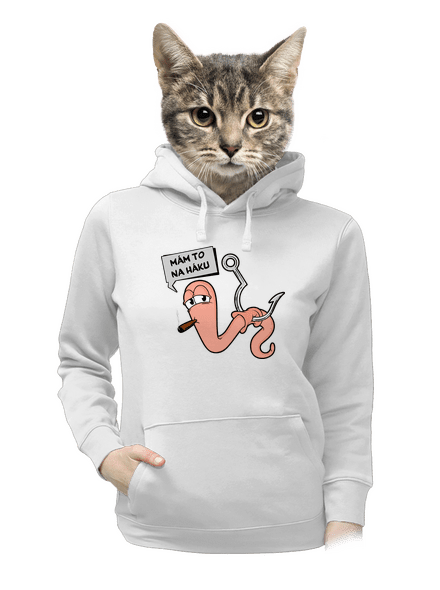 Na háku dámská mikina klokanka White