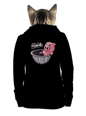 Ve formě dámská mikina na zip Black