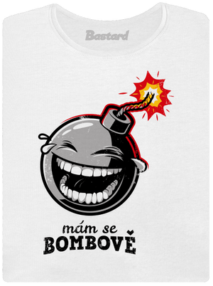 Mám se bombově dámské tričko s lemem White