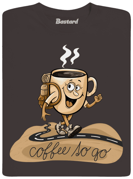 Coffee to go pánské dlouhý rukáv Bear Brown