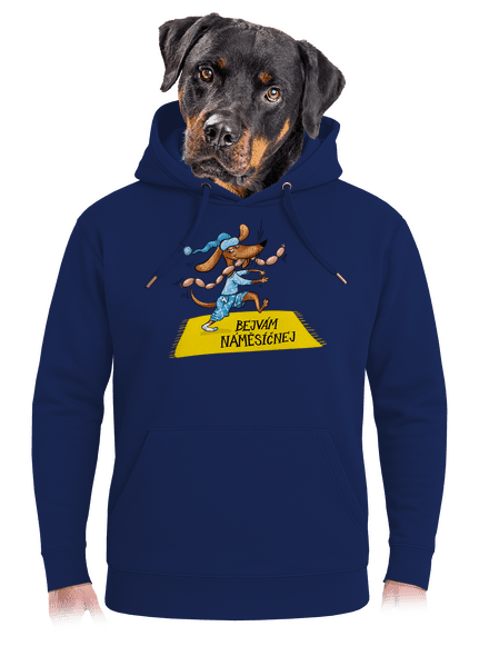 Bejvám náměsíčnej unisex mikina premium Navy