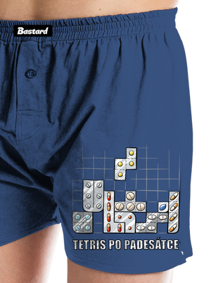 Tetris po padesátce  pánské trenky Blue