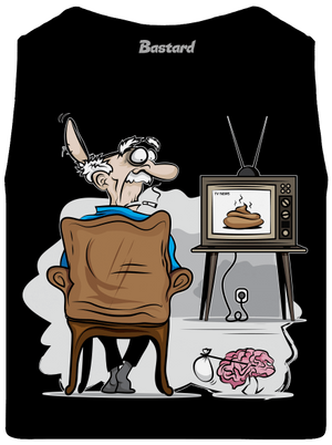 TV News pánské tílko Black