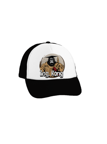 Ing. Kong kšiltovka truckerka Black cap