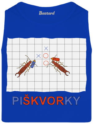 Škvoří piškvorky pánské tílko Royal Blue