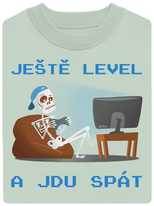 Ještě level unisex mikina bez kapuce Blush Mint