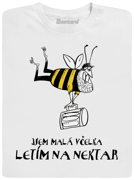 Malá včelka pánské dlouhý rukáv White